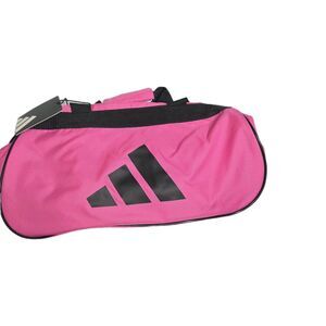 Adidas Diablo Small Duffel Bag Pink Black Gym Travel Bag NWT